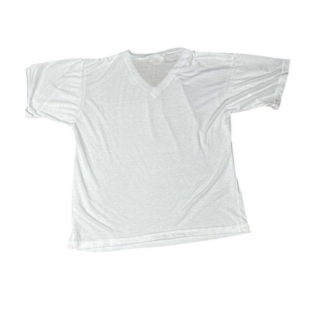Travelsmith White V-Neck Tee Men’s Sz XL Cool Max